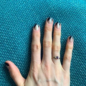 February birthstone -10k gold